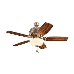   Blade Dual Mount Ceiling Fan with Light Kit and American Walnut Blades