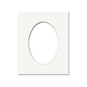  Accent Design Framing Oval Mat 11x 14/8x 10 White 