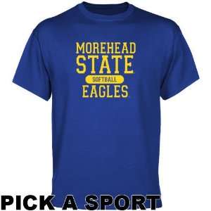 Morehead State Eagles Custom Sport T shirt   Royal Blue