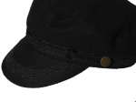 Broner Black Wool Blend Greek Fisherman style Cap Captains Hat  
