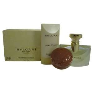 BVLGARI Perfume. 3 PC. GIFT SET ( EAU DE PARFUM SPRAY 1.7 oz + BODY 