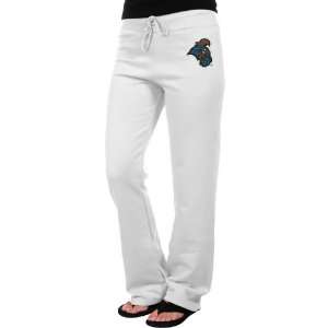 Coastal Carolina Chanticleers Ladies White Logo Applique Sweatpant 