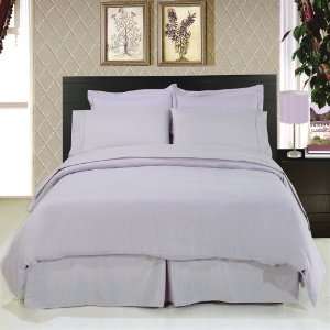  California King Size Solid Lilac 8 Piece Bedding Set Super 