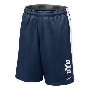   BYU Cougars NCAA Nike Dri Fit Varsity Mesh Shorts (Navy) Sports