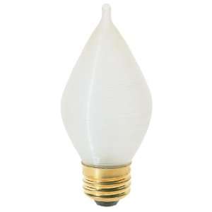   120V Medium Base 40 Watt C11 Light Bulb, Satin Spun