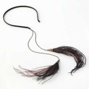  Mudd Dangling Clustered Feathers Headband Beauty