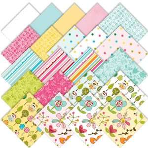  Riley Blake Sunny Happy Skies Charm Pack 5 Quilt Squares 