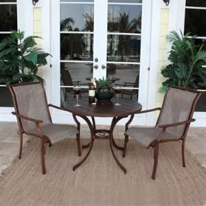  Chub Cay Patio Slatted Dining Group Outdoor Bistro Set By 