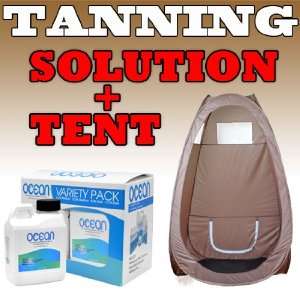  Tanning Booth Pop Up Tent + DHA SOLUTION Airbrush Spray 