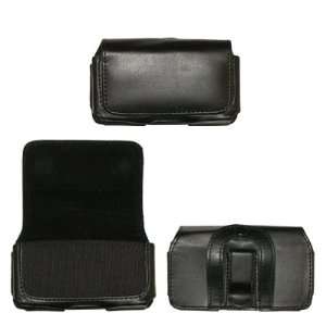 Samsung Sunburst A697 Black Leather Carrying Pouch+Black 