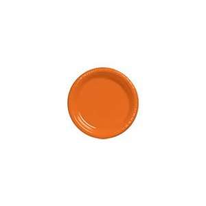 Premium 9 inch Plastic Plates, Sunkissed Orange  Kitchen 