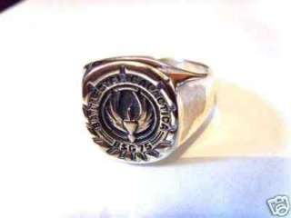 Sterling Silver 925 Galactica BSG 75   STAR WARS Ring  