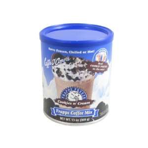 Caffe DAmore Frappe Freeze Cookies n Cream Gourmet Coffee Mix 