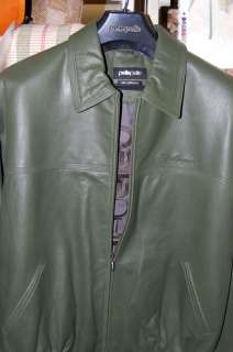 MARC BUCHANAN PELLE PELLE Green Leather Jacket size 46  