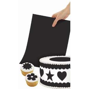  Cake Decorating Sugar Sheet Black