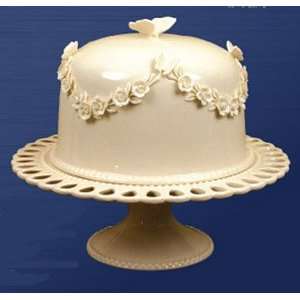   12 inch Cake Stand With Beautifully Detailed Dome
