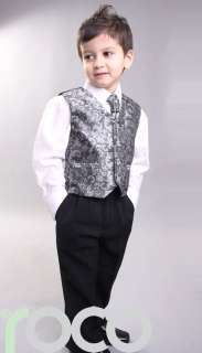 CHEAP SUITS FOR BOYS WEDDING PAGEBOY SILVER 3M 14YRS  