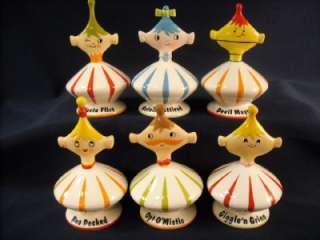   RETRO GRANT HOLT HOWARD PIXIEWARE FIGURINES NEW IN CONTAINERS  