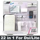 22 in1 Pack Game Starter Kit For Nintendo DSi/Lite Blue  