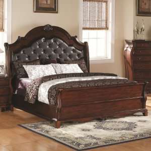   California King Traditional Style Headboard and Footboard Bed by Co