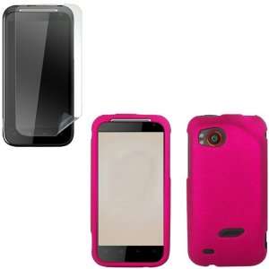  iFase Brand HTC Vigor ADR6425 Combo Rubber Rose Pink 