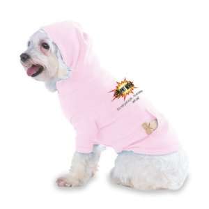   Hooded (Hoody) T Shirt with pocket for your Dog or Cat LARGE Lt Pink