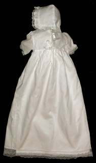 Irish Linen Christening Gown   Olympia  
