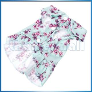 Pet Dog Puppy Doggie Floral Sleeveless Dress Clothes Clothing Apparel 