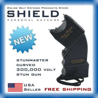 The Stun Master stun gun on this page has a safety switch and wrist 