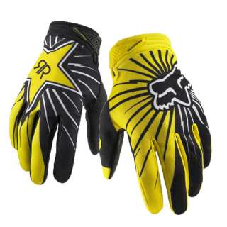 Fox Racing Youth Large (7) Dirtpaw Gloves Rockstar Energy Black/Yellow 