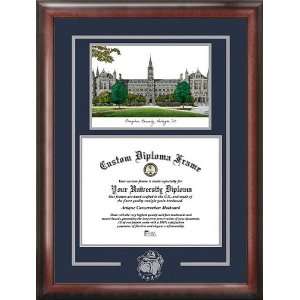  Georgetown Hoyas Spirit Diploma Frame with Campus Image 