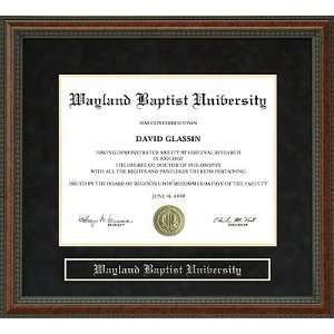  Wayland Baptist University (WBU) Diploma Frame Sports 