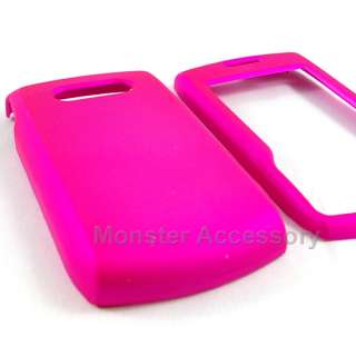 Pink Rubberized Hard Case Cover LG 620G Straight Talk  
