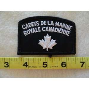    Cadets De La Marine Royale Canadienne Patch 