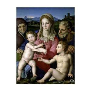  Family with Saint Anne and John the Baptist as a Child by 