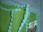 TIDDLIWINKS BABY BLANKET CHENILLE TURQUOI GREEN KNIT