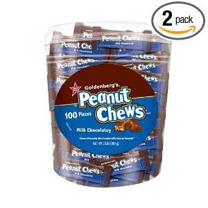 Peanut Chews Original Candy, 2 Pound Tubs (Pack of 2)  
