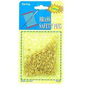  Brass safety pins   Case of 24