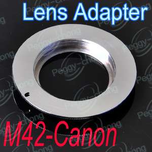 M42 Lens to Canon adaptor Ring For EOS 550D 600D 5D 7D 1100D 60D Mount 