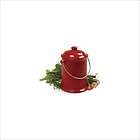 Norpro 1 Gallon Compost Keeper Crock in Ceramic Red 93R