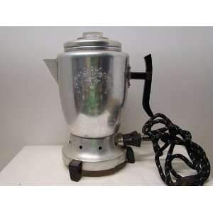  ONE OF THE FIRST ELECTRIC PERKULATING COFFEE POT 
