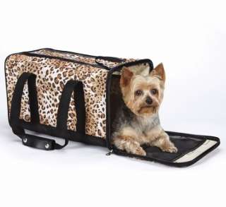 Dog Pet Duffle Bag Carrier Animal print Tote NEW  