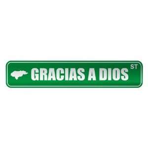   GRACIAS A DIOS ST  STREET SIGN CITY HONDURAS