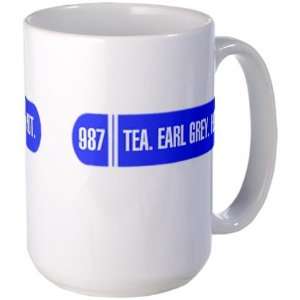 Captain Picards Tea Humor Large Mug by 