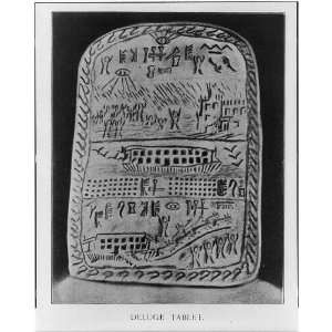  Deluge tablet,pictograph,flood,prehistoric relics,c1893 