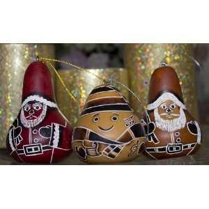   Ornaments Santa Claus (Package of 3 gourds)