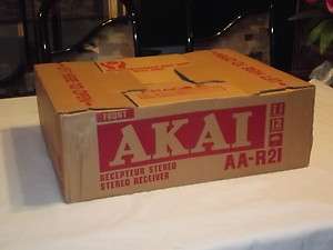 AKAI AA R21 Stereo Receiver Amplifier Vintage Amp Made In Japan NEW In 