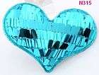 8pcs easter heart paillete stereo sequin applique fit clothing n315