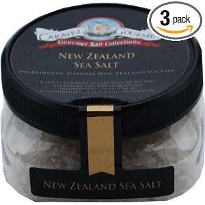 Caravel Gourmet Sea Salt Coarse, New Zealand, 4 Ounce (Pack of 3 