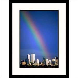  Rainbow Over Denver Skyline ll Framed Photograph   Sally 
